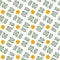 Seamless background pattern with signs symbolizing coins and money