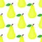 Seamless background, pear on white background.