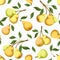 Seamless background with pears.