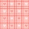 Seamless background. Pink checkered wallpaper with hearts.