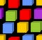 Seamless background with rainbow cube patterns