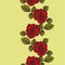 Seamless background with roses ornament. Vector illustration.