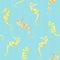 Seamless background with sea-horses.