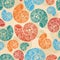 seamless background with snail shells