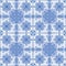 Seamless background with tilework, blue tale wallpaper, azulejo vector illustration