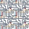 Seamless background with tubes and pipelines on white. Flat elements of water tubing. Plumbing fo gas, oil industry