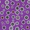 Seamless background with various wheels on purple