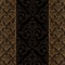 Seamless baroque damask luxury border