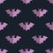 Seamless bat background tile halloween pattern