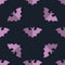 Seamless bat background tile halloween pattern