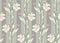 Seamless beautiful flower pattern with grey shades background