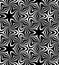 Seamless Beautiful White Curls Pattern. Black and White Geometric Abstract Background. Suitable for textile, fabric, packaging