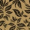 Seamless beige floral pattern