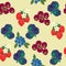 Seamless berry pattern.