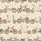 Seamless bicycle pattern