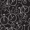 Seamless bicycles pattern. Bikes.