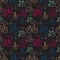 Seamless bicycles pattern. Bikes.