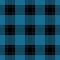 Seamless black, blue tartan with red stripes