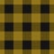 Seamless black, dark and bright ocher tartan