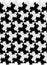 Seamless black and gray background with cats, mosaic in the style of Escher