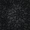 Seamless black leaves and flowers lace wallpaper pattern