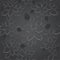 Seamless black leaves lace wallpaper pattern