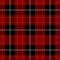 Seamless black, red tartan with white stripes