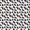 Seamless black, red and white pattern with protruding teeth. Vector houndstooth. EPS 10