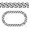 Seamless black rope symbol