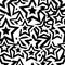Seamless black star pattern