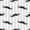 Seamless black vector mustache and blue stripes ba