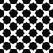 Seamless black and white curved octagon pattern