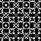 Seamless black and white ornament pattern