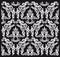 Seamless black and white pattern