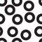 Seamless black and white ring pattern design