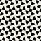 Seamless Black & White Vector Geometric Swirl Cross Checker Pattern