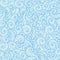 Seamless blue curly pattern