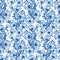 Seamless blue floral pattern. Background or Russian gzhel style.