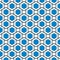 Seamless blue hexagons hive grid background