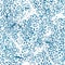 Seamless blue ink pen crosshatch blueprint pattern