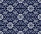 Seamless Blue Japanese Background Geometry Spiral Ladder Flower
