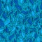 Seamless blue leaf pattern hand draw style. Vector illustration