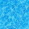 Seamless blue ocean light pattern. Sea ripple with scattered little sunbeams. Swimming pool texture. Azure shining