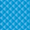 Seamless blue padded upholstery pattern background