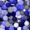 Seamless blue pattern of rendered glass balls