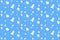 Seamless blue pattern for wallpaper, wrapping paper, fabric, christmas trees, snowflakes, decorations