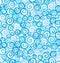 Seamless blue shell pattern