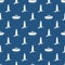 Seamless Blue and White Maritime Pattern