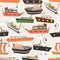 Seamless boat pattern