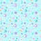 Seamless boho pattern with flowers, moon, horns and crystals 7